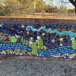 Mural along The Loup