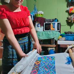 Maria's traditional embroidery