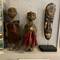 His and hers voodoo dolls from Togo and a mask from Côte D'Ivoire