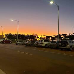 Geraldton bei Sonnenuntergang