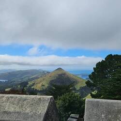 Harbor on the left: Pacific Ocean on the right