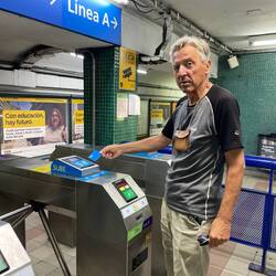 Die SUBE-Karte ermöglicht uns den Zugang zur Subte (U-Bahn) und zu den Bussen.