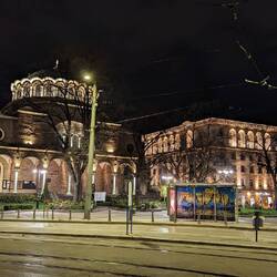 Sofia center at night
