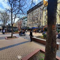 Sofia center. You can see the yellow brick roads here.