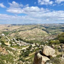 Rückblick nach einem anstrengenden Aufstieg