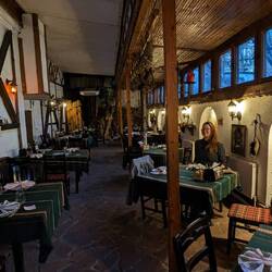 At a traditional Bulgarian restaurant in Sofia