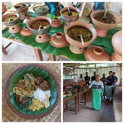 Lunch at an eco-lodge en route to Hurulu
