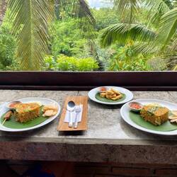 Heute durfte nur mit toller Aussicht gegessen werden 😂