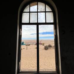 View from a broken window
