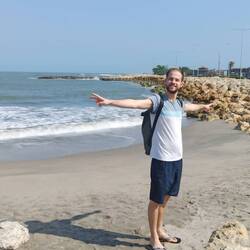 Das erste Mal an der Karibikküste. Morgen dann zu einer karibischen Insel