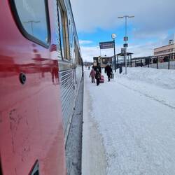 Und die ein oder anderen Großeltern mit Enkeln auf dem Weg im zu ihren Hüttchen