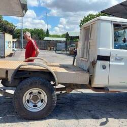 Der Aufbau ist abgebockt