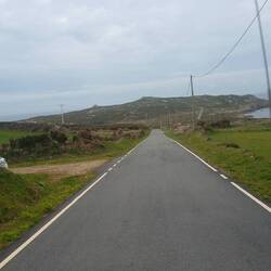 Da hinten liegt der westlichste Punkt Spaniens