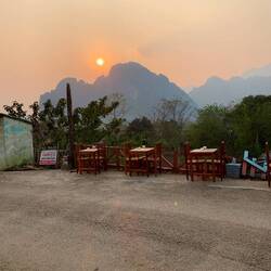 Sonnenuntergang beim Abendbrot
