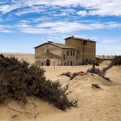 Power station at the ghost town of Kolmanskop, Namibia.