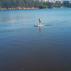 SUP Board auf dem Meer