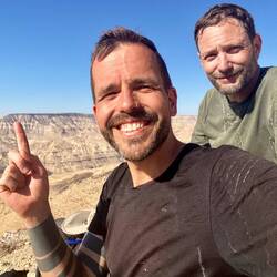 Dort sind wir am Morgen losgelaufen. 🙈