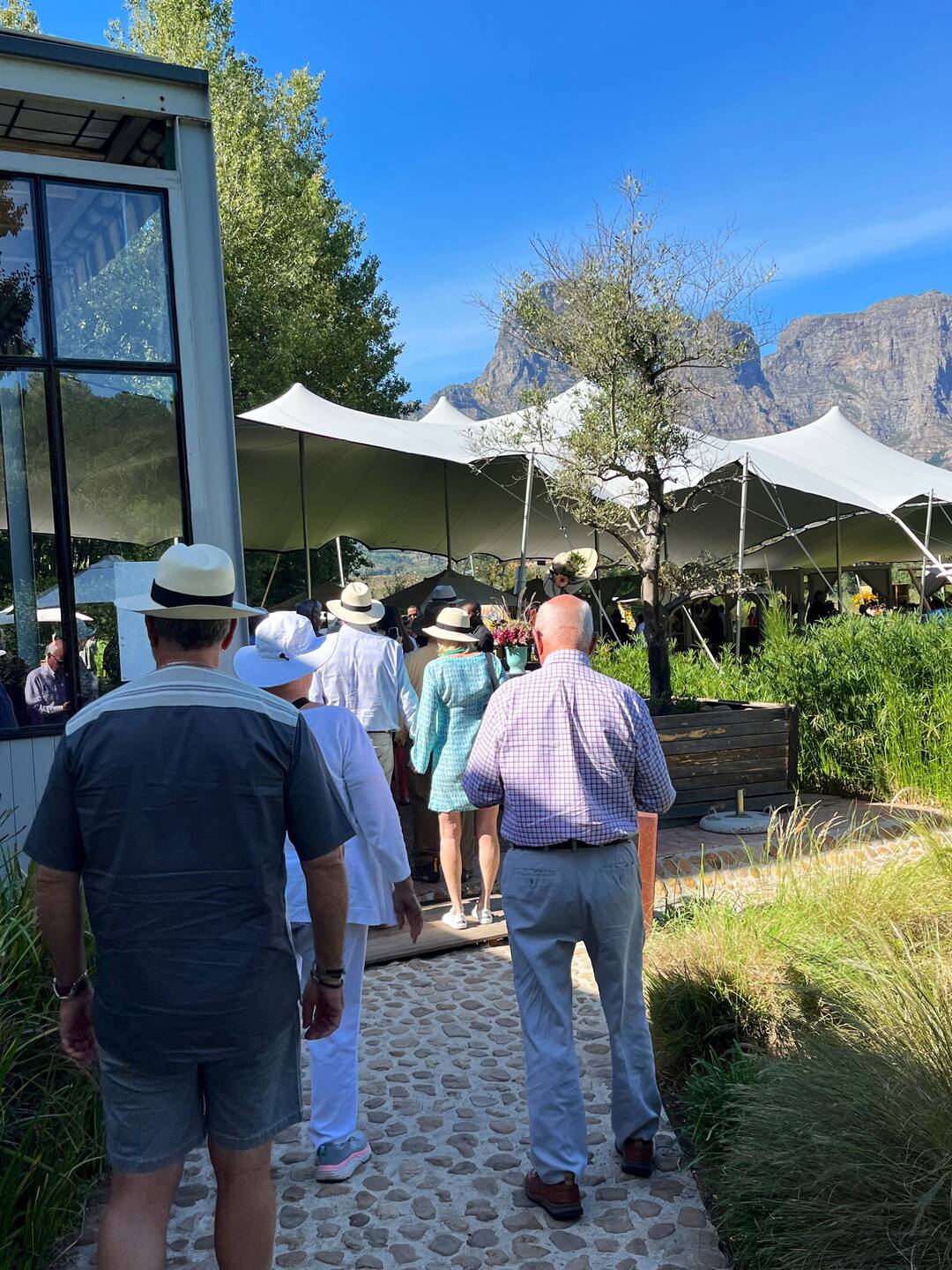 Arriving at the winery