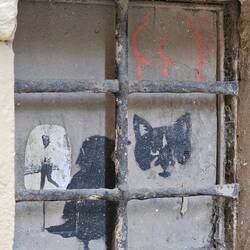 Poor old cat doesn't look too happy