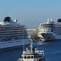 Viking Jupiter, Viking Star together in Barcelona