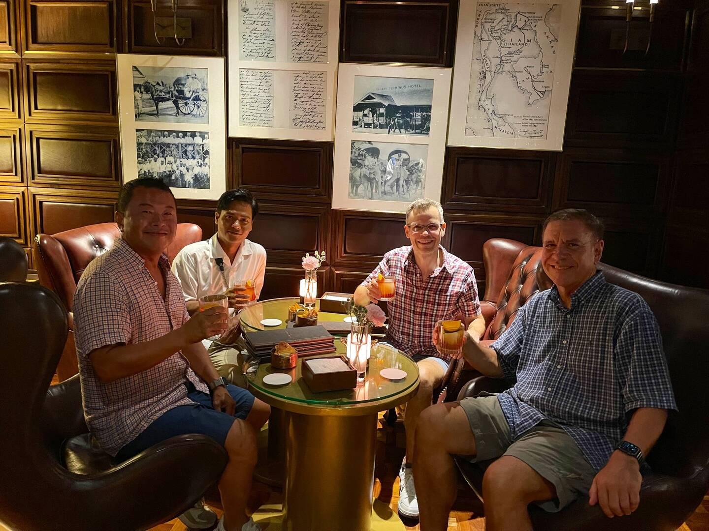 Dinner with our friends from London
