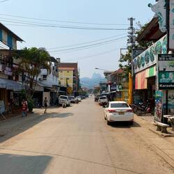 Straßen von Vang Vieng
