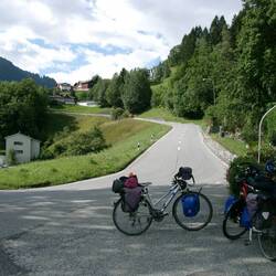Auffahrt nach Lenzerheide