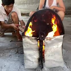 Chauffage du riz pour le riz soufflé