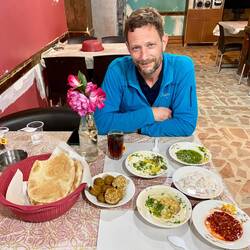 Übrigens: Die besten Falafel, die ich jemals gegessen habe.