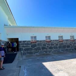 The fourth window from the left was Mandela's cell