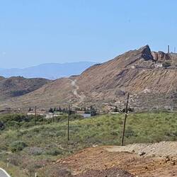 Mining ruins are all around