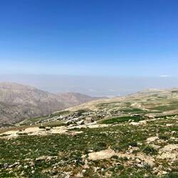 Ausblick auf den unteren Teil vom Toten Meer.