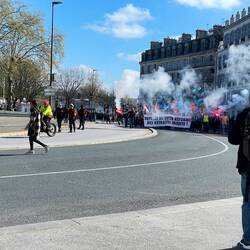 The protest march