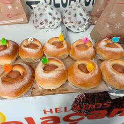 Traditional Easter thing. And egg in bread