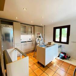 Der Küchenaufbau nach dem ersten Tag.