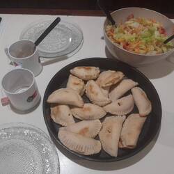 Fertig - mit Salat dazu