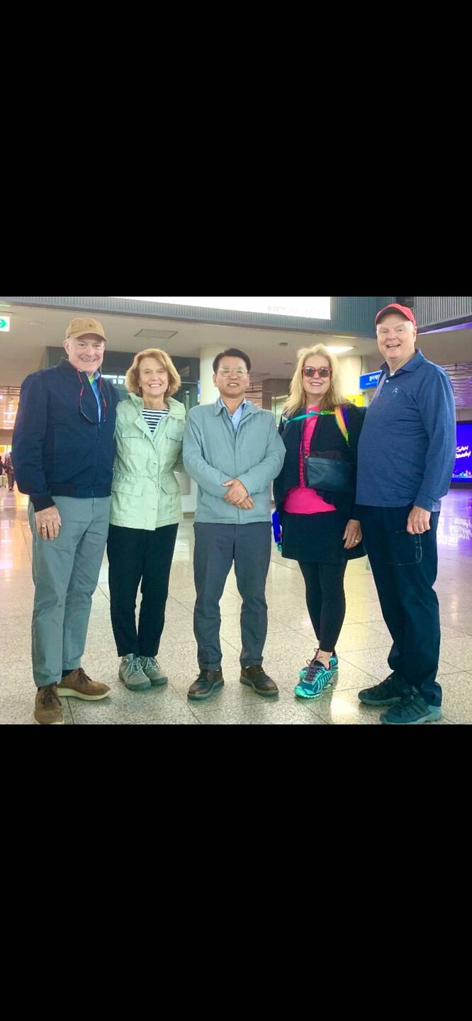 Saying goodbye to Busan and Cooper.