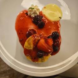 Holland America bread pudding