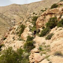 während dem Abstieg