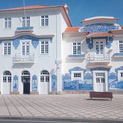 Schön restauriertes Bahnhofsgebäude