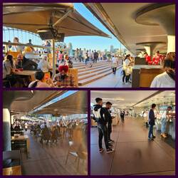 Put a tunnel underneath the opera house which is now a bustling restaurant & entertainment