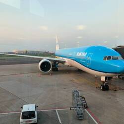 Big KLM plane