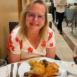 Finally got a picture of Karen as she was taking the other photos and videos