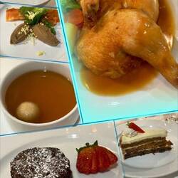 Chopped liver, Gefilte Fish, Soup and Dessert. Fish or Half an Empire Kosher Chicken Per Person!