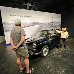 A car like the one Mandela was driving when he was arrested