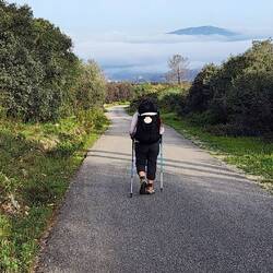 Hiking above the clouds on Easter Sunday morning.