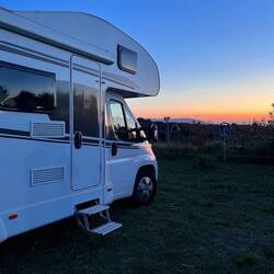 Mal wieder beim Sonnenuntergang angekommen bei Rosaria