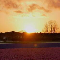 Sonnenuntergang am Campingplatz