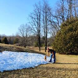 Hier gibt es noch Schneereste