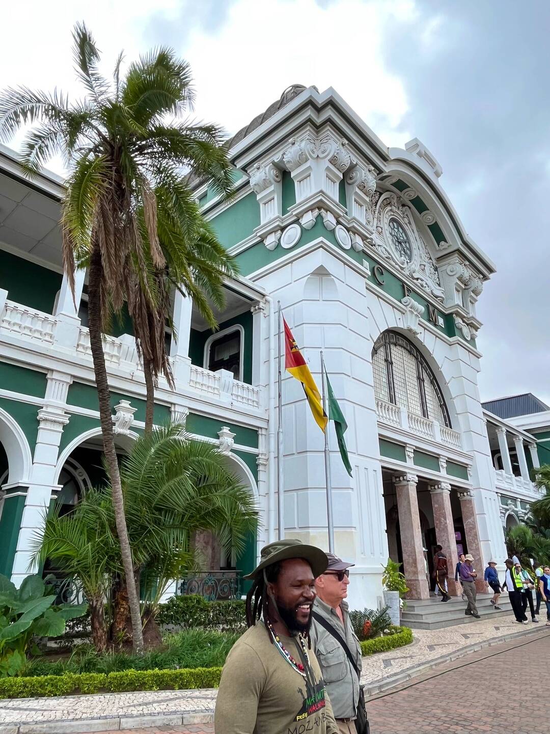 Our guide Hendy in front of the train station